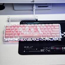 Miyazono Kaoru Keycap, High-Quality Pink Keycap, Anime Keycap, PBT Material, Dye-Sublimated, 73 Keys Compatible With 60/65/68 Keyboards - Only Keycaps - View 7