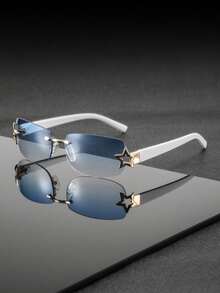 1 par herrglasögon med plastbågar, rektangulära, eleganta retro-glasögon, mångsidiga och moderiktiga, lämpliga för affärsresor, pendling, dagligt kontor och interna möten. - Multifärgad - Visa 8