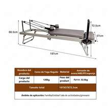 Pilates Bed & Ladder Bucket - Light Grey - View 2