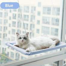 舒适的猫窗台 - 舒适的猫吊床、猫床、猫配件、猫用品，易于安装在窗户上，为您的猫咪朋友提供放松的空间，适合体重不超过 33 磅的猫咪。 - 均碼 - 查看 18