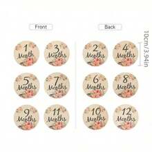 Phụ kiện chụp ảnh cho bé sơ sinh | Phụ kiện chụp ảnh bằng gỗ cho bé (Bộ 6 món) - Bảng chỉ dẫn sự phát triển của bé hình hoa theo từng tháng | Trang trí sinh nhật lần thứ nhất | Trang trí nhà cửa | Màn hình chào đón bé & chào thế giới | Đồ dùng cần thiết cho bé - Nhiều màu 4 - Xem 3