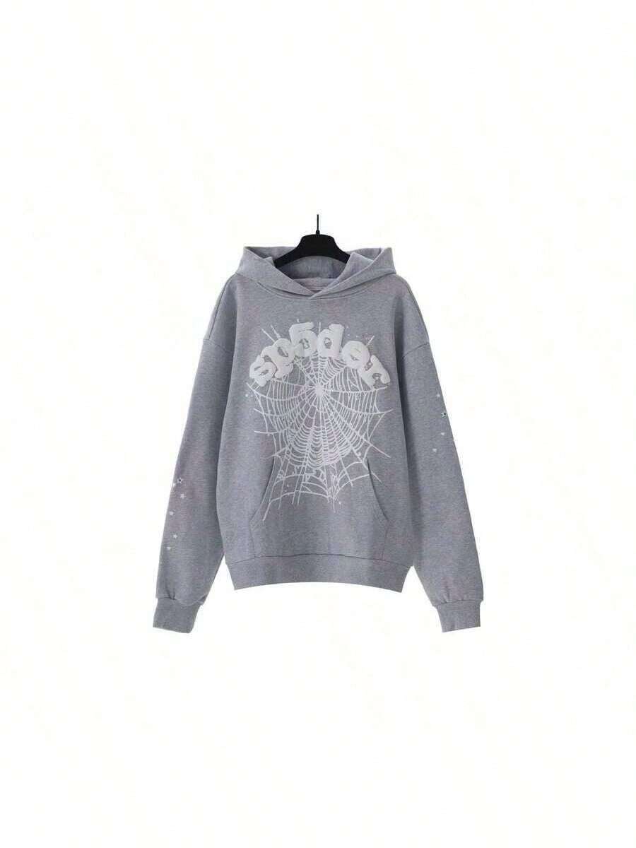 WeStyle Hub Valentine's Day Winter BestsellersNEW Hip Hop Spider Hoodies Set Y2k Hoodie ,Tracksuit Pullover Sweatshirt And Trousers For Men Or Women Matching Hoodies For Couples Casual Unisexsupplevalentine's Day>Outfit - Grey - View 1