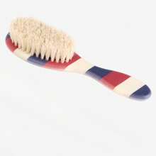 Striped Men's Beard Brush, Oil Head Comb, Broken Hair Cleaning Comb, Hair Cutting Tools Brush, Nylon Bristle Broken Hair Brush - 白毛刷 - 查看 6