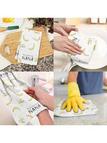 2pcs Super Soft & Microfiber Kitchen Towels, Dishcloths, Cleaning Rags - Microfiber Material, Kitchen Decor Towels, Super Soft, Highly Absorbent, For Indoor/Outdoor Cleaning