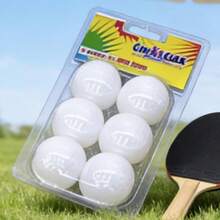 Pelotas de Tenis de Mesa, 6 por Caja, Blancas y Amarillas, Caja de Alta Calidad de 6 Pelotas de Tenis de Mesa, Descuento en Blanco/Amarillo! Paquete de 6 Pelotas de Tenis de Mesa, 2 Colores (Blanco y Amarillo), Perfectas para Entrenamiento - Blanco - Ver 4