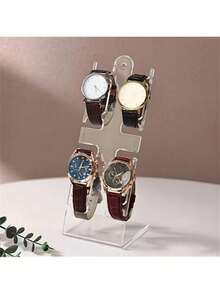 多功能手表展示架 多层手表收纳架 透明/黑色配件架 适用于珠宝和钟表 - 彩色 - 查看 3