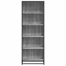 vidaXL Bibliothèque sonoma gris 60x35x170,5 cm ingegneria del legno - Grigio - Visualizzare 4