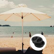 BESPORTBLE Parasol Base Cover With Drainage Hole 2 Pack Plastic Umbrella Base Lid For Patio Umbrella Protection Against Water Build-Up And Rust - As Pic - View 5