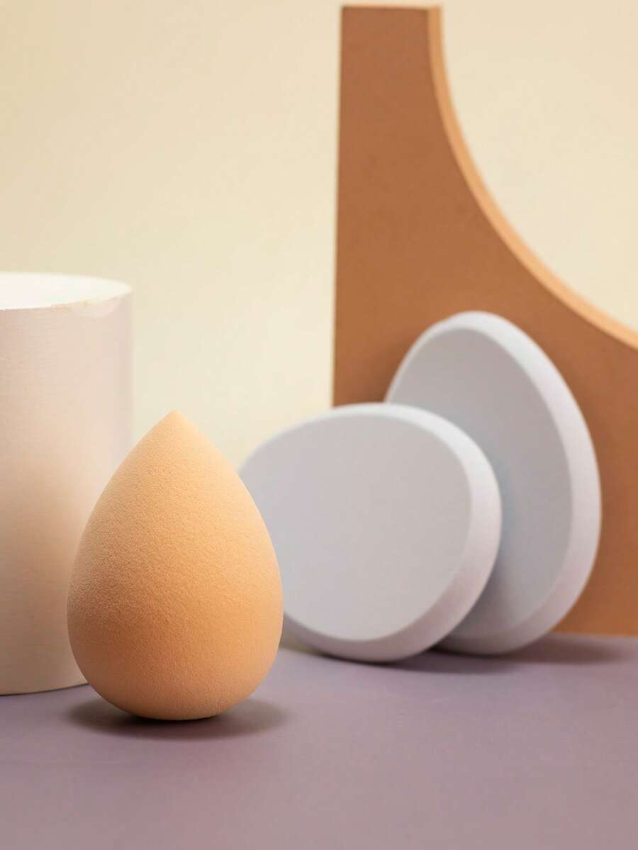 3pcs Reusable Dry & Wet Makeup Sponge Set, Soft Makeup Blender Applicator For Powder, Liquid, Setting Makeup, Suitable For Men And Women, Portable Daily & Travel Essential