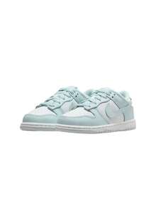 NIKE DUNK LOW BP Kid's Sneakers White/Glacier Blue FB9108-105 - White/Glacier Blue - View 2