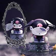 Miniso Sanrio Sun & Moon 系列盲盒裝飾品，可愛卡通設計，精緻造型設計，便攜式桌面/房間裝飾，時尚可愛公仔，可愛生日禮物，PVC材質（1件隨機發貨） - 彩色 - 查看 4
