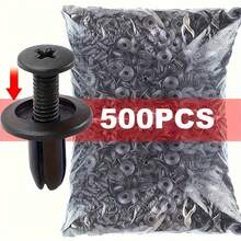 100pcs Plastic Rivets Fasteners, Durable Car Clips For Interior/Exterior/Trunk, Quick Install Screws For Bumpers And Fenders, Industrial Nuts, Full Thread Coverage - Multicolor - View 11