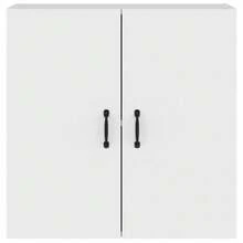 vidaXL Armoire murale Blanc 60x31x60 cm Bois d'ingénierie - Blanc - Voir 5