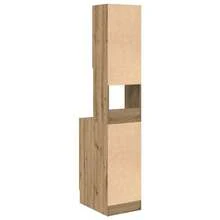 vidaXL Buffet de cuisine avec tiroir Chêne artisanal 32 x 50 x 180 cm - Tabac - Voir 8