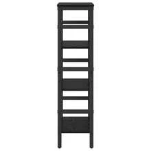 vidaXL Étagère Chêne noir 40 x 29,5 x 115 cm Bois d'ingénierie - Noir - Voir 6