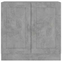 vidaXL Biblioteca cinza beton 82,5x30,5x80 cm Bois d'ingénierie - Cinza - Ver 6