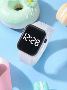 1pc Children & Teen's Cute Cartoon Heart Shape Fashion Digital Watch With Time & Date Display, Suitable As Girls Gift For Holiday, Back To School - Multicolor - View 14