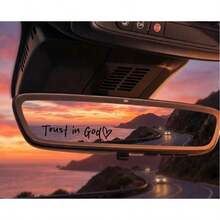 Christian Car Stickers Easy Installation DIY Trust In God Faith Hope Love Self-Adhesive Vinyls That Stick Perfectly On Glass Mirrors And Fenders Without Leaving Air Bubbles In Mexico And The United States Trust In God With Heart Graphics Messages Of Faith Hope And Love With Glossy Finish For An Instant Transformation Of Your Personal Vehicle Without Professional Help Christian Car Window Decals With Shiny Look And Durable Adhesive That Works On Various Smooth Surfaces Including Car Body And Glass Trust In God Always Stickers For Religious People Who Love To Personalize Their Vehicles With Quality And Ease High Adhesion Stickers That Withstand Changing Weather And Maintain Their Original Shine For Years Without The Need For Special Maintenance Religious Decorations For Drivers Looking For Speed And Excellence In Your Car Accessories. - Believe In God Car Stickers - View 5