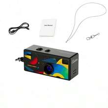 G6 Ultra-Portable HD Mini Digital Camera With Interchangeable Lens And Manual Mode - Effortless Mobile Upload For Vlogging, Travel, Parties, And Student Life (PLANET STYLE BLACK) - Mini Keychain Camera, Thumb Camera, 1080P FHD Retro Digital Camera, Compact Vintage Micro Cameras - Perfect Birthday Gifts - màu đen - Xem 11