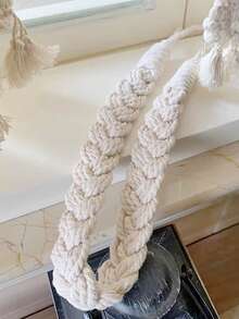 2条复古风格编织窗帘绑带 - 窗帘绑绳，装饰性手工绑带，窗帘固定绳，适用于室内外窗帘和薄纱窗帘 - 26inch - 查看 10