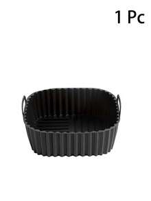 1/2pcs Air Fryer Silicone Baking Mat, Heat Resistant Silicone Steamer Tray, Baking Pad For Cakes - Multicolor - View 11