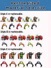 Personalized Acrylic And Firefighter Decorations - Customizable With Name And Photo, Ideal Christmas Ornaments Featuring Car, Fire Truck, Uniforms And Equipment, Great Gifts For Kids, Future Heroes, First Responder Families, And Unique Holiday Collectibles For Law Enforcement And Firefighter Enthusiasts - Multicolor - View 7