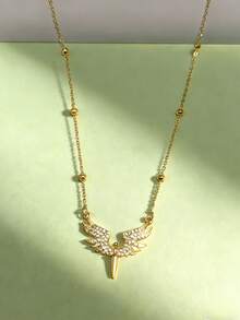这款迷人性感的全钻天使翅膀吊坠金腰链，采用波西米亚风格，饰以金色珠子，是女士派对的绝佳之选。它华丽时尚，适合夏季海滩度假，镶嵌钻石，是比基尼的完美配饰。这款腰链适合女性在派对上佩戴，也是馈赠朋友和同学的完美礼物。 - 鑲鑽翅膀 - 查看 3