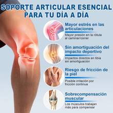 2 Piezas Rodillera Ortopédica,Rodilleras Deportiva de compresion, Rodillera Gym Ajustable Transpirable con Protector Estabilizador Laterales y Soporte Tibial para Menisco y Ligamentos ACL MCL,Unisex L - Grande - Ver 10