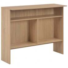 vidaXL Table de bar avec 2 dessus de table Chêne 130x40x120 cm - Tabac - Voir 8