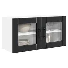 vidaXL Armadio da cucina Nero 80 x 31 x 40 cm Legno d'ingénierie - nero - Visualizzare 3