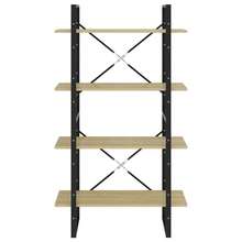 vidaXL Libreria a 4 livelli chêne sonoma bois d'ingénierie - Castano - Visualizzare 5