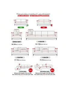 1pc Geometric Line Print Milk Silk Stretch Full Coverage Sofa Cover & 1pc Unfilled Throw Pillow Cushion Cover, Suitable For All Seasons - Multicolor - View 2