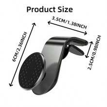 حامل هاتف سيارة دوار 360 درجة، مغناطيسي قوي مضاد للسقوط، قابل للتعديل متعدد الزوايا، متوافق مع سامسونج وجميع الموديلات - متعدد الألوان - مشاهدة 5