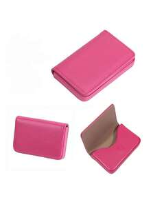 1pc RFID Blocking Wallet, Ultra-Thin PU Leather Business Credit Card Holder And ID Case, Unisex, Minimalist RFID Anti-Theft Card Holder, Keeps Business Cards Clean - Multicolor - View 8