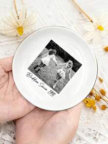 1 Khay đựng trang sức bằng gốm sứ in ảnh bạn thân theo yêu cầu, đồ trang trí bằng gốm sứ, quà tặng tình bạn, khay đựng nhẫn, giá đỡ nhẫn in ảnh mẹ, quà tặng cho bạn thân, khay đựng đồ trang sức in ảnh. - Mục 7 - Xem 7