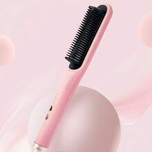 5档温度调节直发梳，30秒快速加热，双电压，防烫自动断电，家用造型工具，粉色、黑色、紫色、深绿色可选 - 彩色 - 查看 9