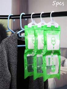 5/10pcs Hanging Dehumidifier Bag,Calcium Chloride Particles Lock Water, Green&,Fresh&,Dehumidification Is Visible,Spring Summer Picks,Brides Maid Gifts,Room,Bedroom Deccor,Bedroom Deccor,Beach,Travel,For Men,For Women,Vacation - Multicolor - View 11