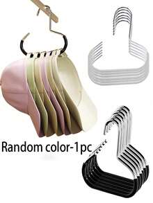 1/5/10 pezzi Portacappelli, Portacappelli da parete salvaspazio, Portacappelli multifunzionale da appendere, Accessorio per armadio, Può essere utilizzato per riporre cinture, cravatte, sciarpe, gilet, cappelli, reggiseni, scarpe, vestiti, pantaloni, jeans, stivali, gonne, adatto per dormitorio/camera da letto di casa, Scaffale di stoccaggio, Organizer, Stoccaggio domestico - Multicolore - Visualizzare 15