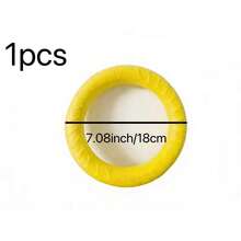 1pc Outdoor Dog Floating Ring Toy, Pet Chew Toy, Suitable For Small, Medium And Large Dogs, For Training, Fetch And Interactive Play, Floating Water Toy, Suitable For Swimming (7.08 Inches/18cm) - Multicolor - View 2