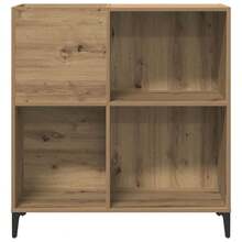 vidaXL Armário à disques chêne artesanal 84,5x38x89 cm feito de engenharia - Castanho - Ver 4