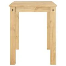 vidaXL Mesa de manjedoura panamá 117x60x75 cm madeira maciça de alfinete - Castanho - Ver 5