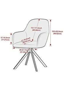 1pc Jacquard Corn Kernel Solid Color Dining Chair Cover, Stretchable Polyester Slipcover, Elastic Machine Washable Non-Slip Protective Cover, Suitable For Home And Office Chairs, Dining Chair Cover - Multicolor - View 3