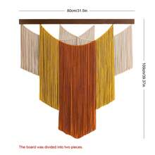 1件套流苏编织壁挂，波西米亚风格装饰挂毯，手工木板编织墙饰，背景墙，床头板装饰 - 如圖 - 查看 18