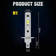 S&D H1 LED 迷你大灯灯泡 70W 20000LM CSP 适用于汽车前大灯风扇灯汽车二极管雾灯 12V 6000K 汽车