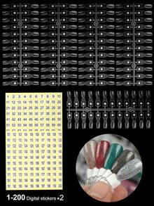 96/144 Colors Nail Polish Magnetic Removable Swatch Book, High-End Transparent PU Material Color Card Display Album - Multicolor - View 15