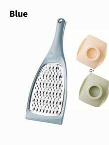 1pc Stainless Steel Multi-Function Vegetable Slicer, With Hand Guard, Can Slice, Shred Cucumber, Double-Sided Coarse & Fine Shredder, Injury-Free - Multicolor - View 18