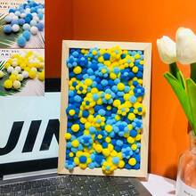 600个1厘米超弹力绒球，多色绒球工艺球，适用于圣诞节、情人节、婚礼、派对和家居装饰，DIY礼品制作材料 - 彩色 - 查看 8