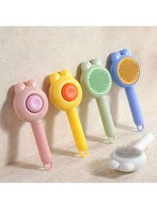 5pcs/Set Mini Animal Fur Brush, Fur Comb, Cat/Dog Deshedding Brush, Massage Detangling Comb, White, Pink, Purple, Green, Orange - Multicolor - View 13