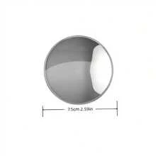 Round Wall-Mounted Decorative Corner Mirror - Full Length Horizontal Wall-Mounted Mirror, Plastic Frame, No Power Required | Home Decor Accessory, Portable Mirror, Suitable For Living Room, Bedroom, Hallway, Bathroom, Dressing Room, Room Decoration. - Multicolor - View 15