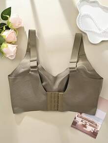 3pcs/Set Casual Comfortable Minimalist Underwear For Women, Adjustable Bras For Large Bust, Anti-Sagging - Multicolor - View 5